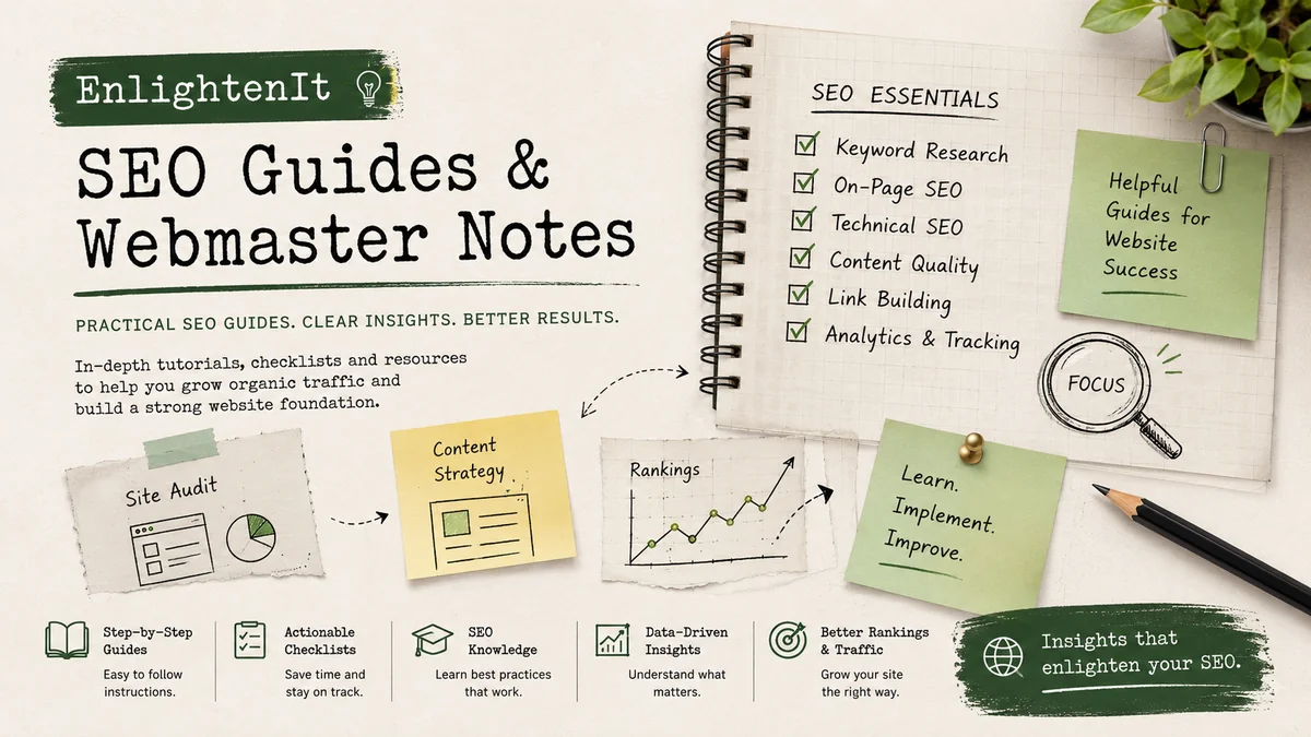 EnlightenIt — Free on-page SEO readiness checker and guides for webmasters.